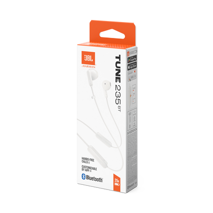 Słuchawki Bluetooth JBL Tune 235BT, MultiPoint, A2DP, Białe JBLT235BTWHT