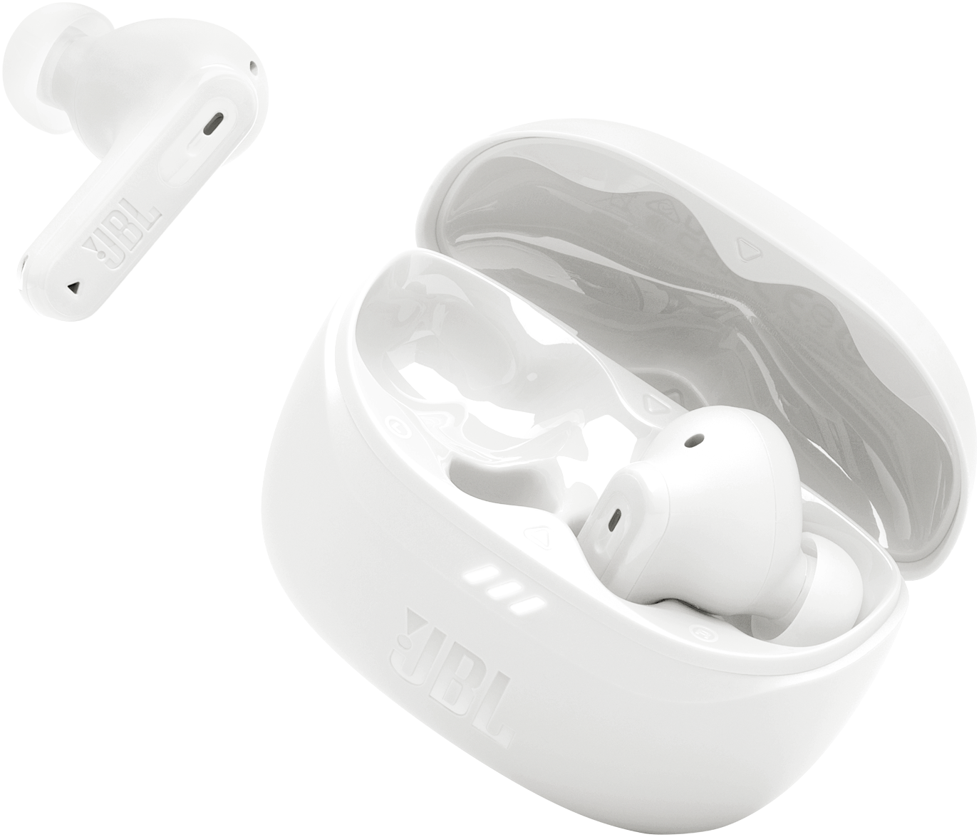 Handsfree Bluetooth JBL Tune Beam 2, TWS, ANC, MultiPoint, Biały JBLTBEAM2WHT