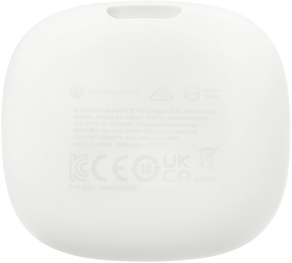Handsfree Bluetooth JBL Wave Flex 2, TWS, ANC, MultiPoint, Biały JBLWFLEX2WHT