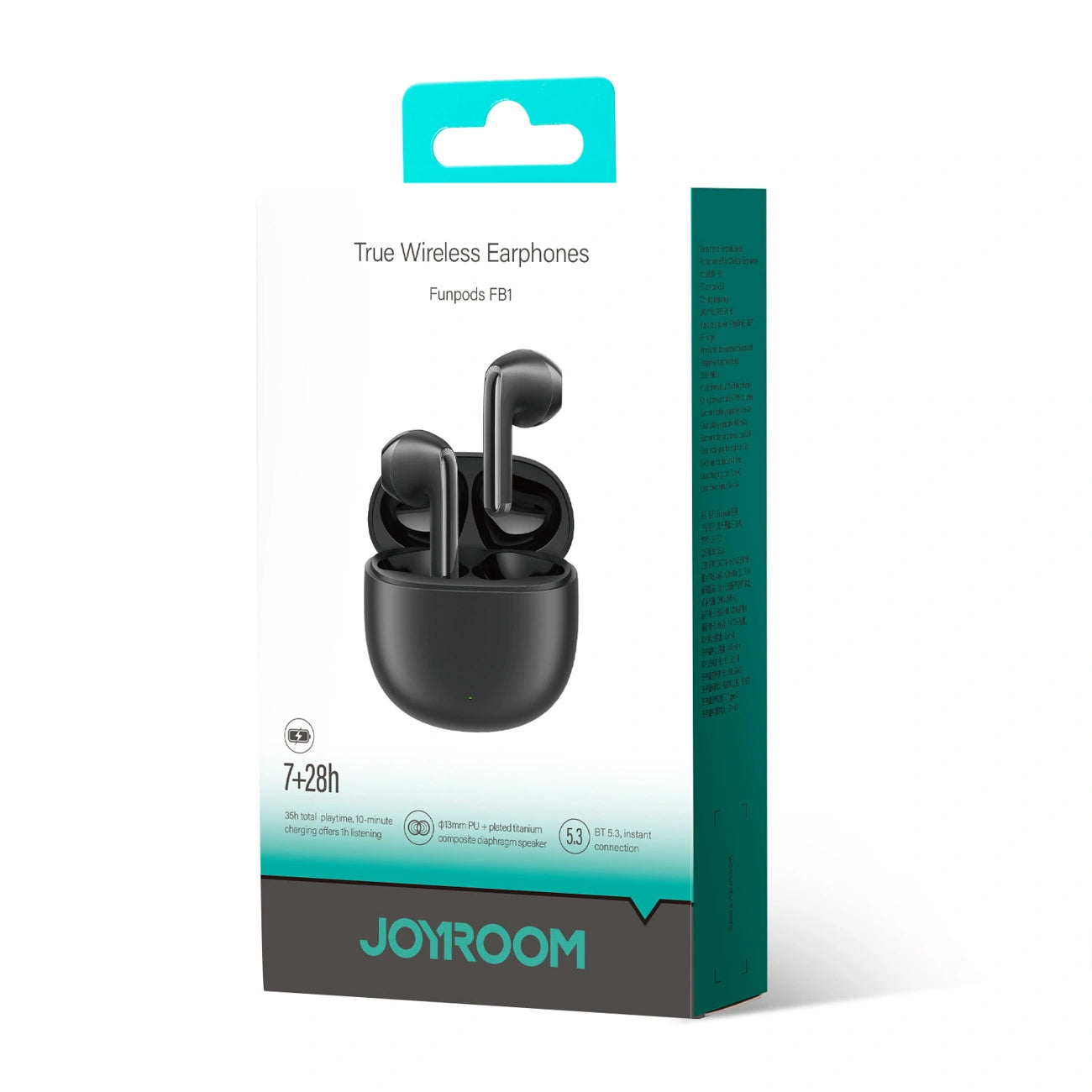 Bluetooth Handsfree Joyroom Funpods JR-FB1 New Version, TWS, Black