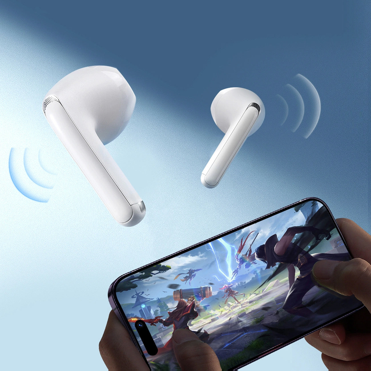 Bluetooth Handsfree Joyroom Funpods JR-FB1 New Version, TWS, White