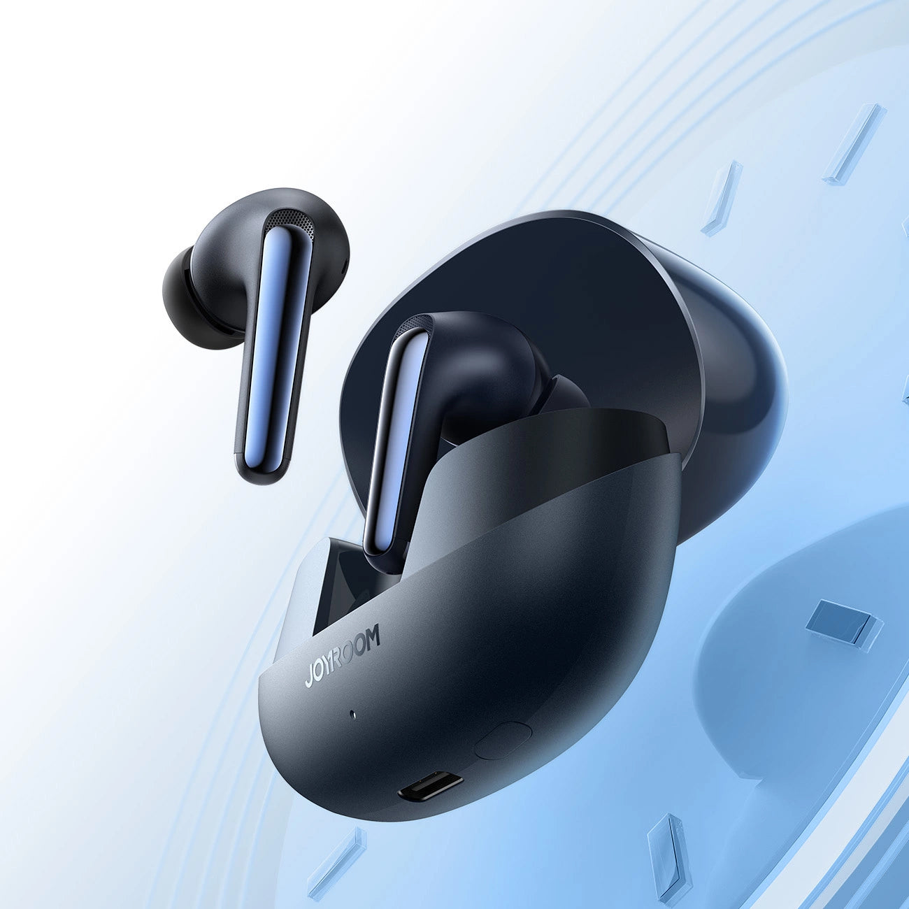 Słuchawki Bluetooth Joyroom Funpods JR-FN2, TWS, ANC, Czarne