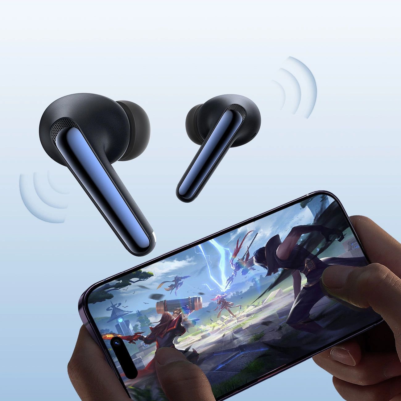 Słuchawki Bluetooth Joyroom Funpods JR-FN2, TWS, ANC, Czarne