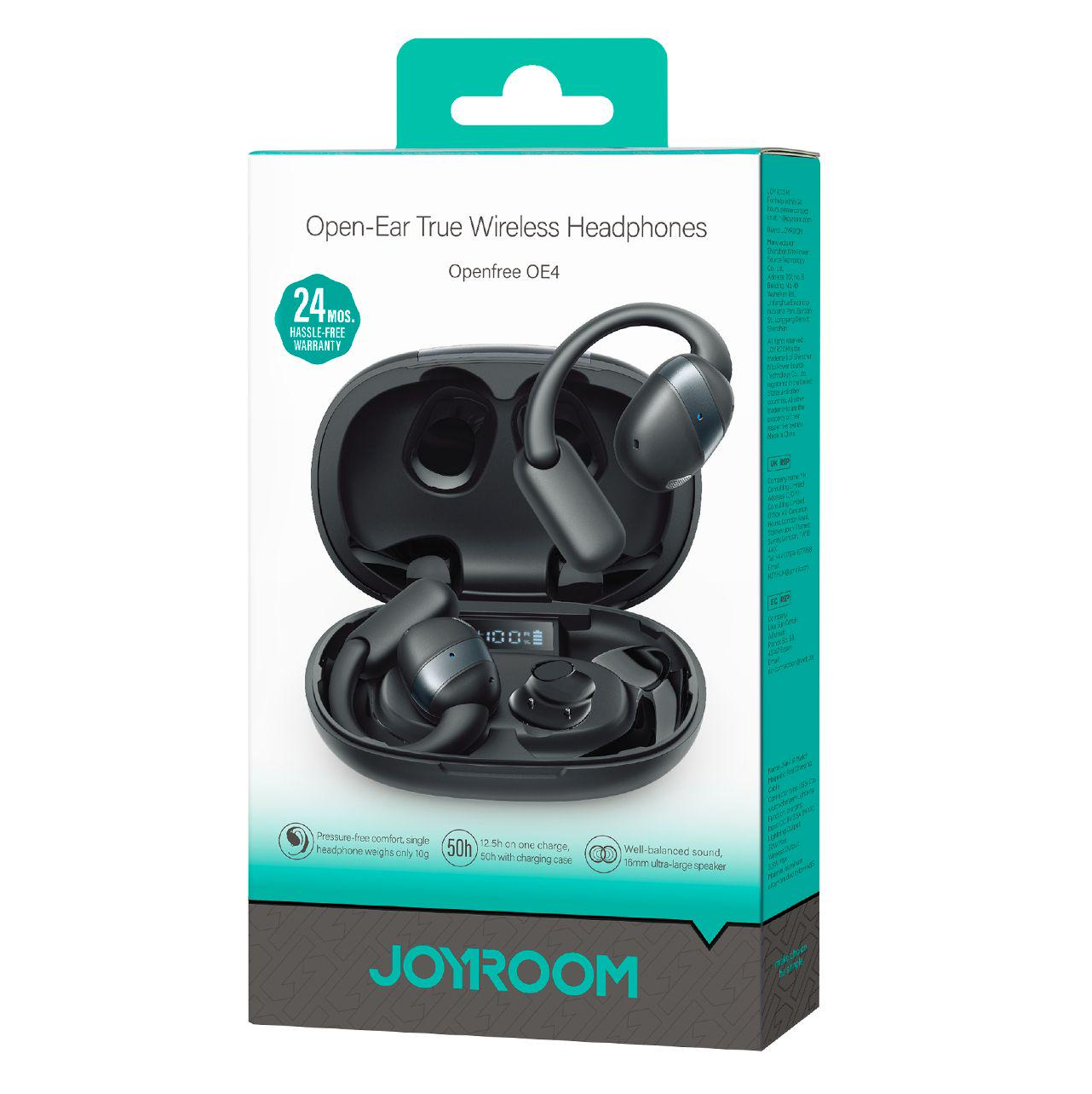 Handsfree Bluetooth Joyroom Open Ear JR-OE4, TWS, Czarny