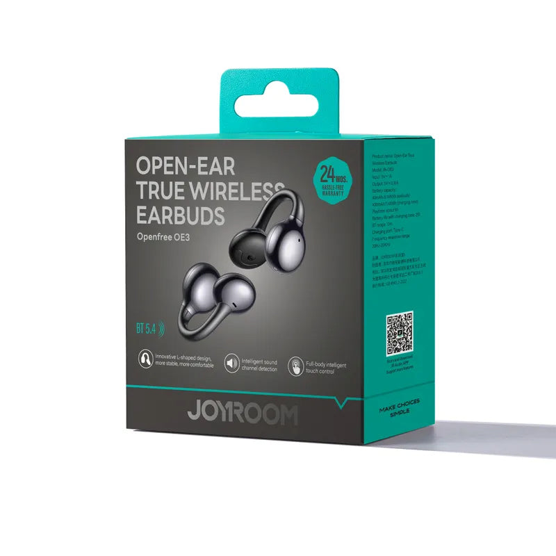 Handsfree Bluetooth Joyroom Openfree JR-OE3, TWS, Czarny