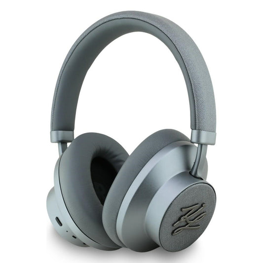 Bezprzewodowy zestaw słuchawkowy Bluetooth Karl Lagerfeld Grained Initials, A2DP, ANC, Szary