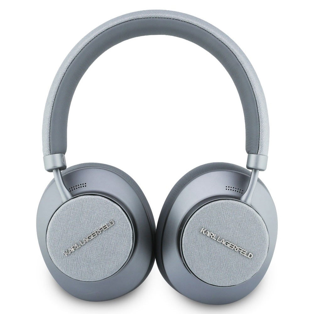 Handsfree Bluetooth Karl Lagerfeld Saffiano Elongated, A2DP, ANC, Szary