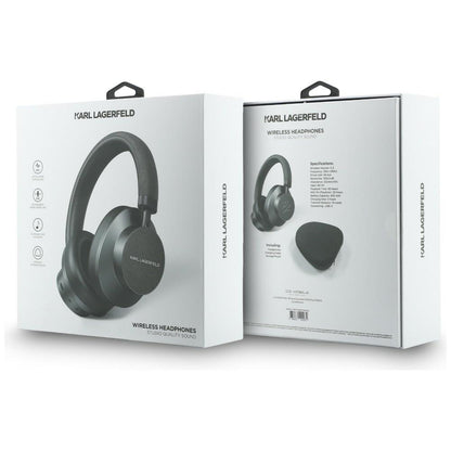 Handsfree Bluetooth Karl Lagerfeld Saffiano Elongated, A2DP, ANC, Szary