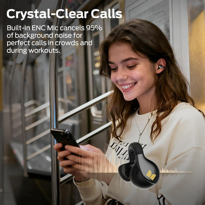 Zestaw słuchawkowy Bluetooth Monster AC225, TWS, Czarny