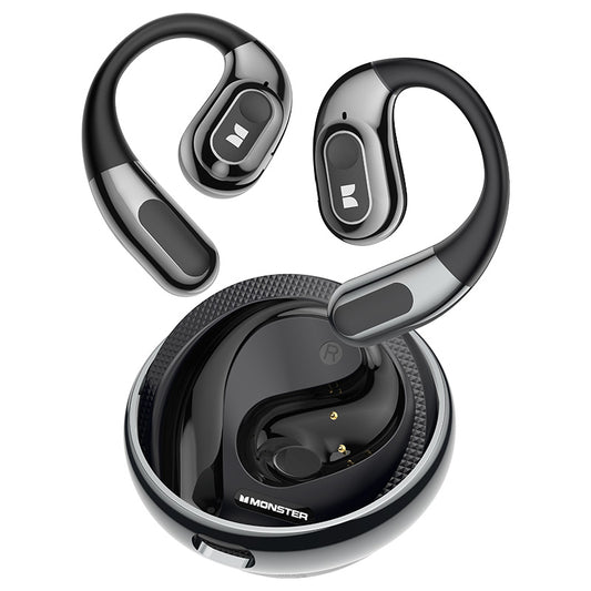 Zestaw słuchawkowy Bluetooth Monster AC330 AI Translation, TWS, Czarny