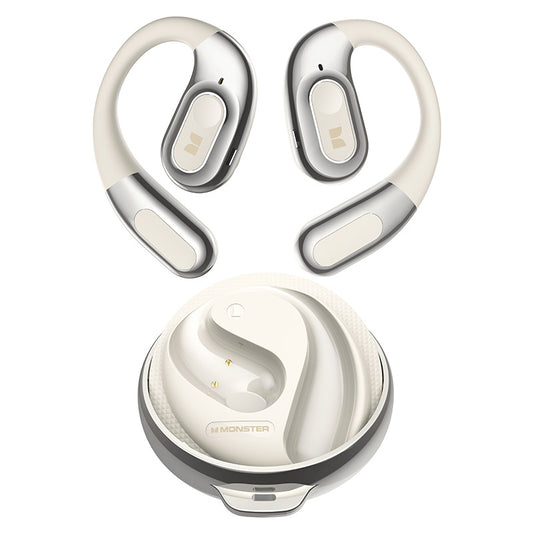 Zestaw słuchawkowy Bluetooth Monster AC330 AI Translation, TWS, Biały