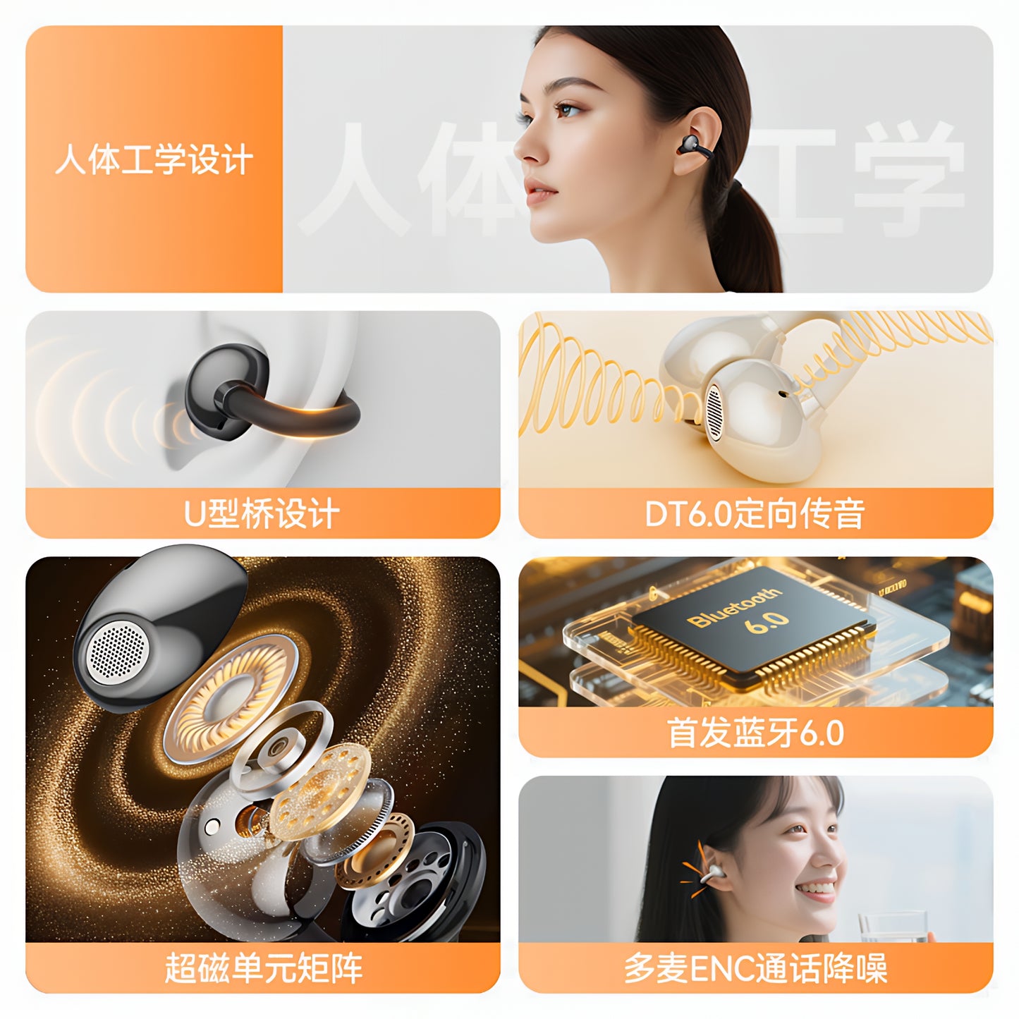Handsfree Bluetooth Monster AirClip AC200, TWS, Czarny