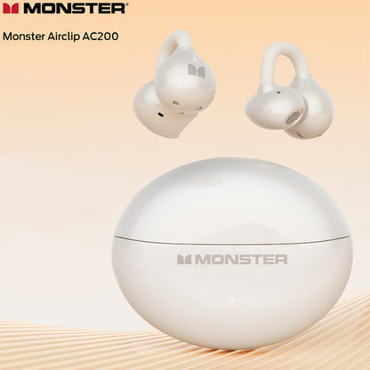 Zestaw słuchawkowy Bluetooth Monster AirClip AC200, TWS, Jasny kremowy