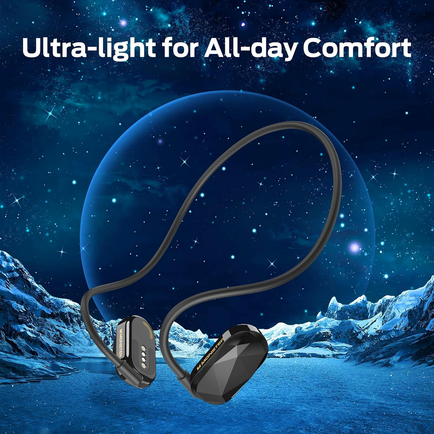 Zestaw słuchawkowy Bluetooth Monster Aria Free, A2DP, Czarny