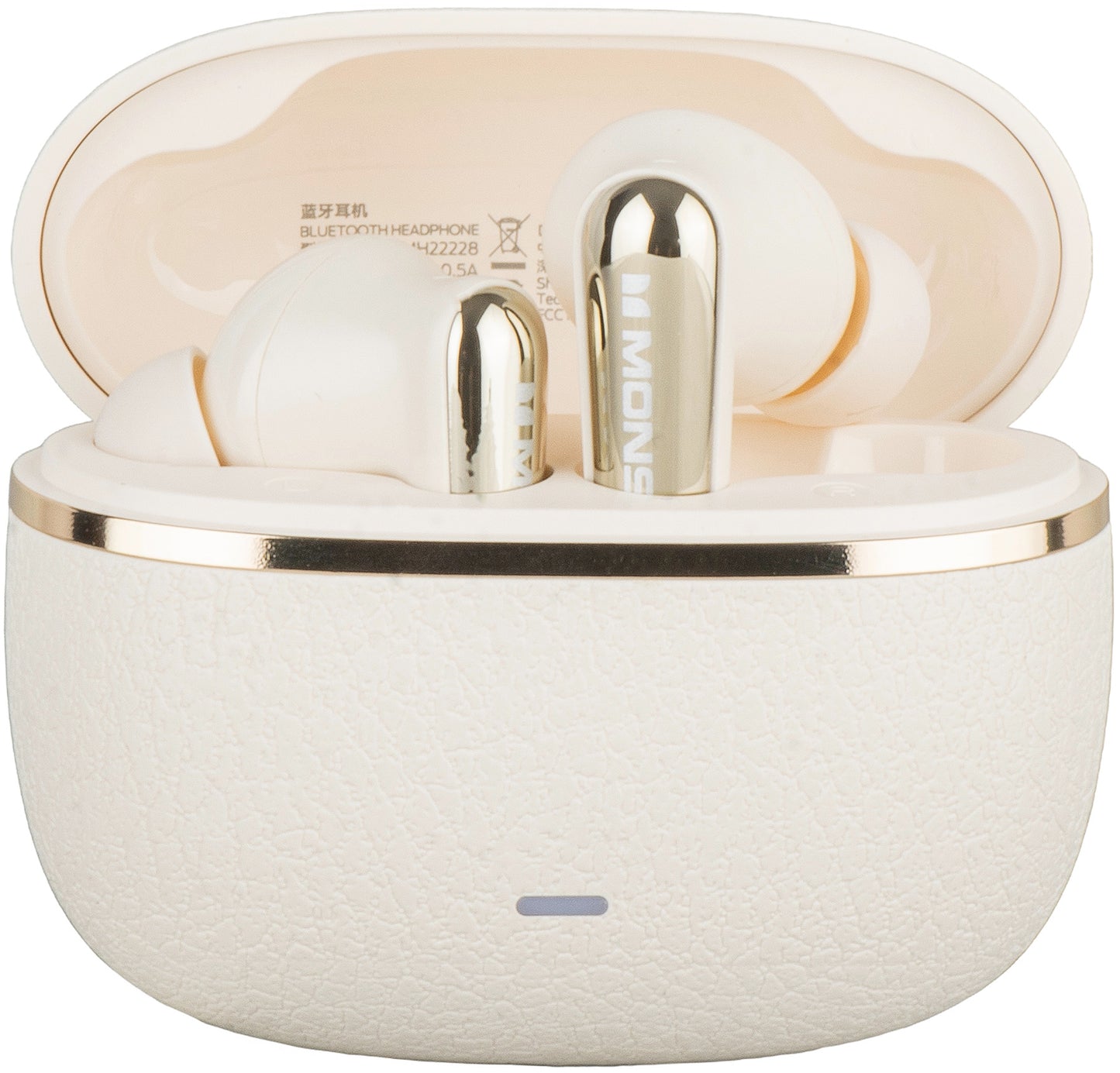 Zestaw słuchawkowy Bluetooth Monster Clarity 200, TWS, ANC, Jasny kremowy