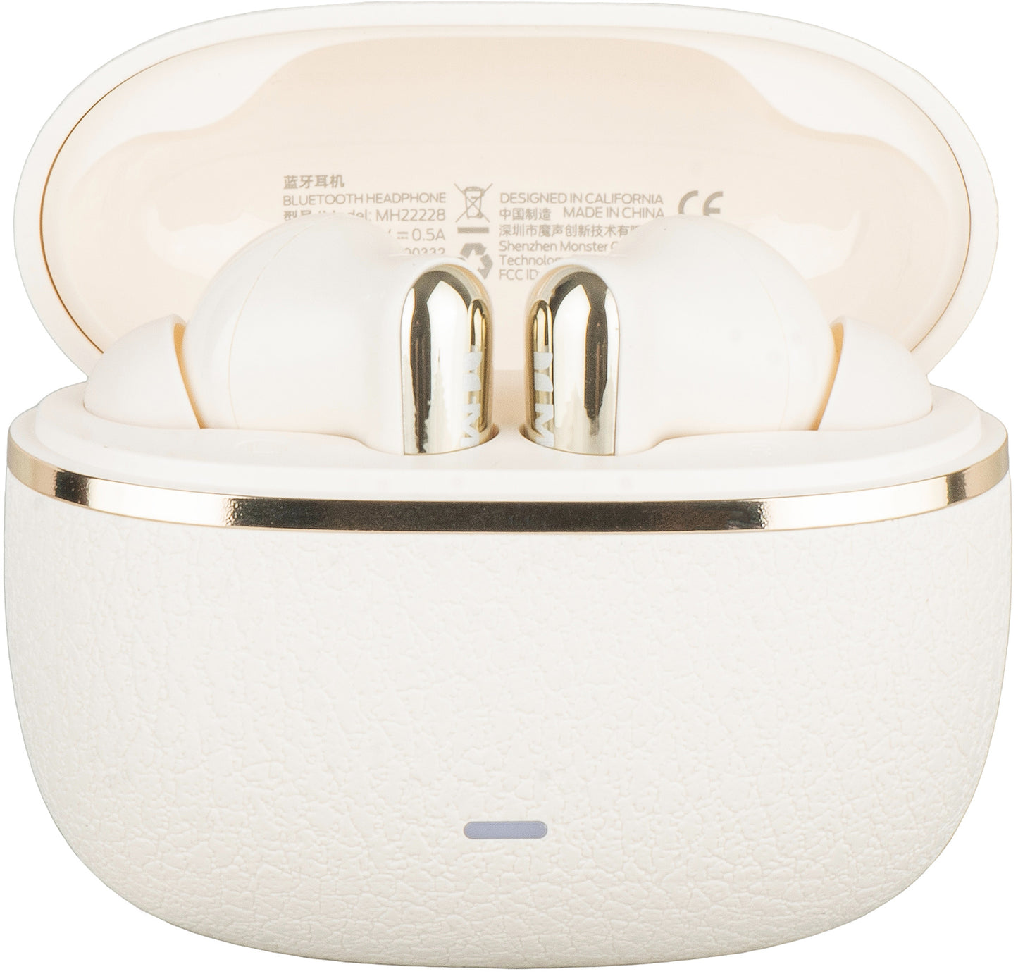 Zestaw słuchawkowy Bluetooth Monster Clarity 200, TWS, ANC, Jasny kremowy
