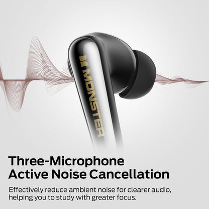 Handsfree Bluetooth Monster Clarity 200, TWS, ANC, Czarny
