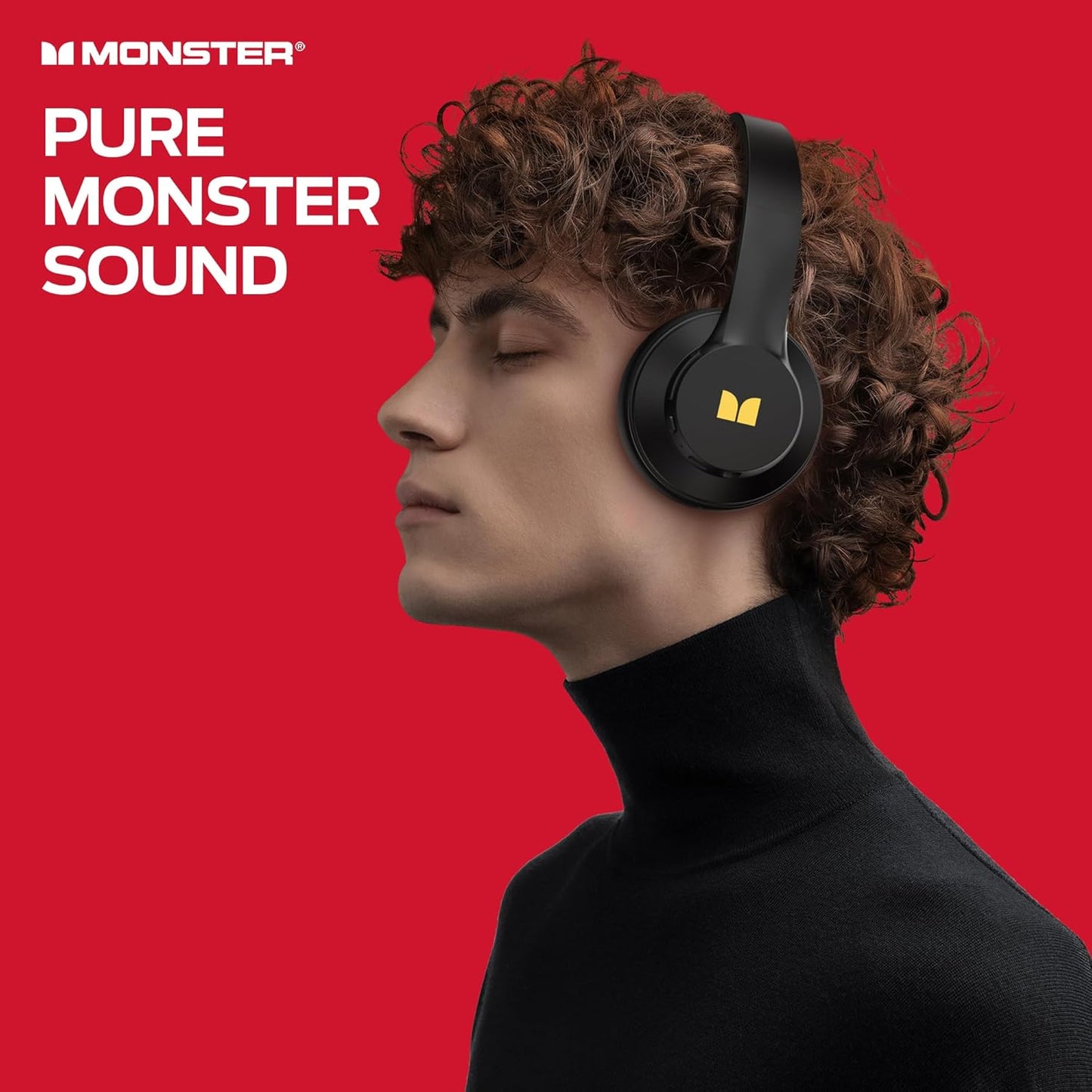 Zestaw słuchawkowy Bluetooth Monster Mission 100, MultiPoint, A2DP, ANC, Czarny