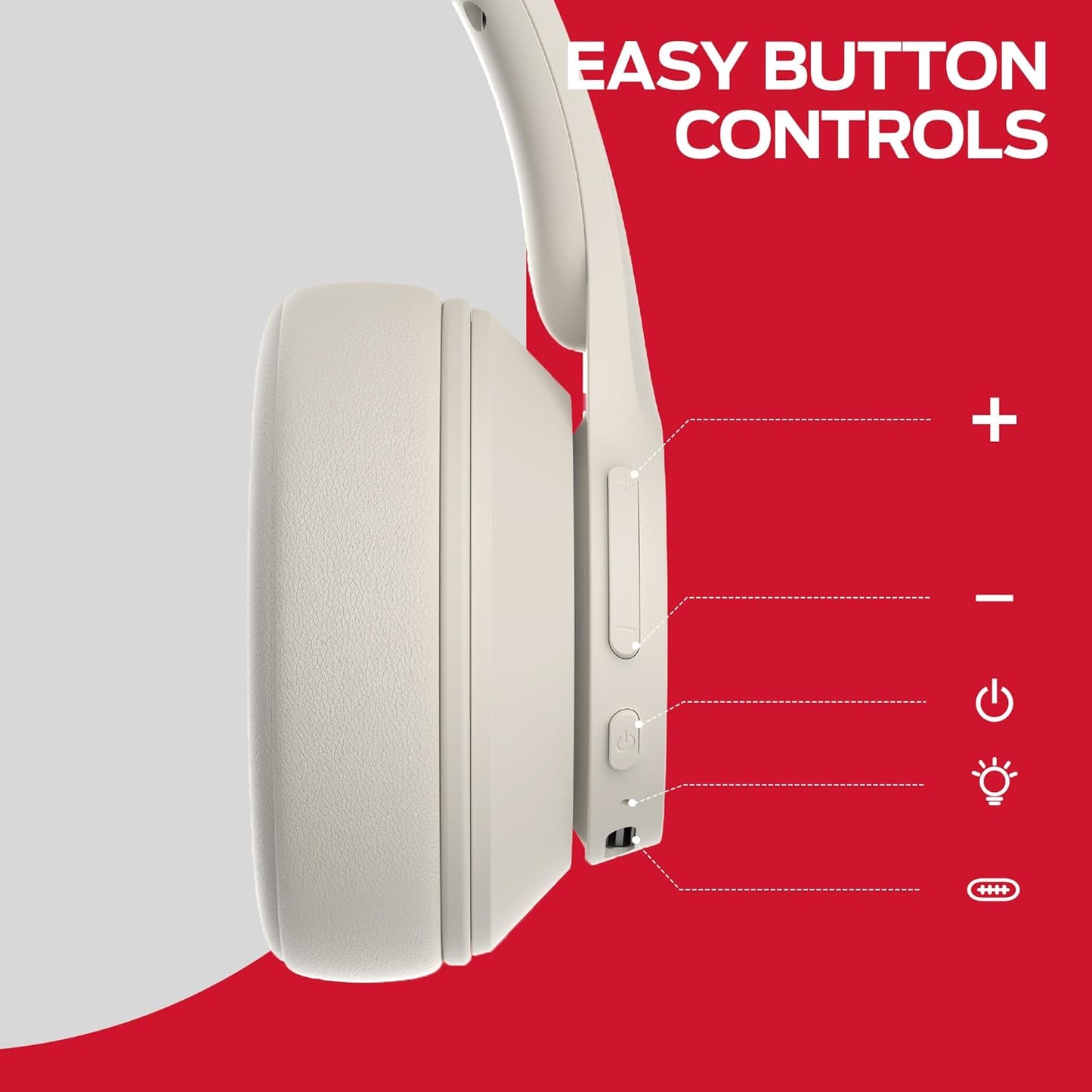 Zestaw słuchawkowy Bluetooth Monster Mission 100, MultiPoint, A2DP, ANC, biały