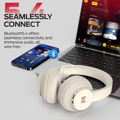 Zestaw słuchawkowy Bluetooth Monster Mission 100, MultiPoint, A2DP, ANC, biały