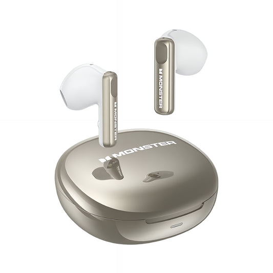 Zestaw słuchawkowy Bluetooth Monster N-Lite 209, TWS, Srebrny