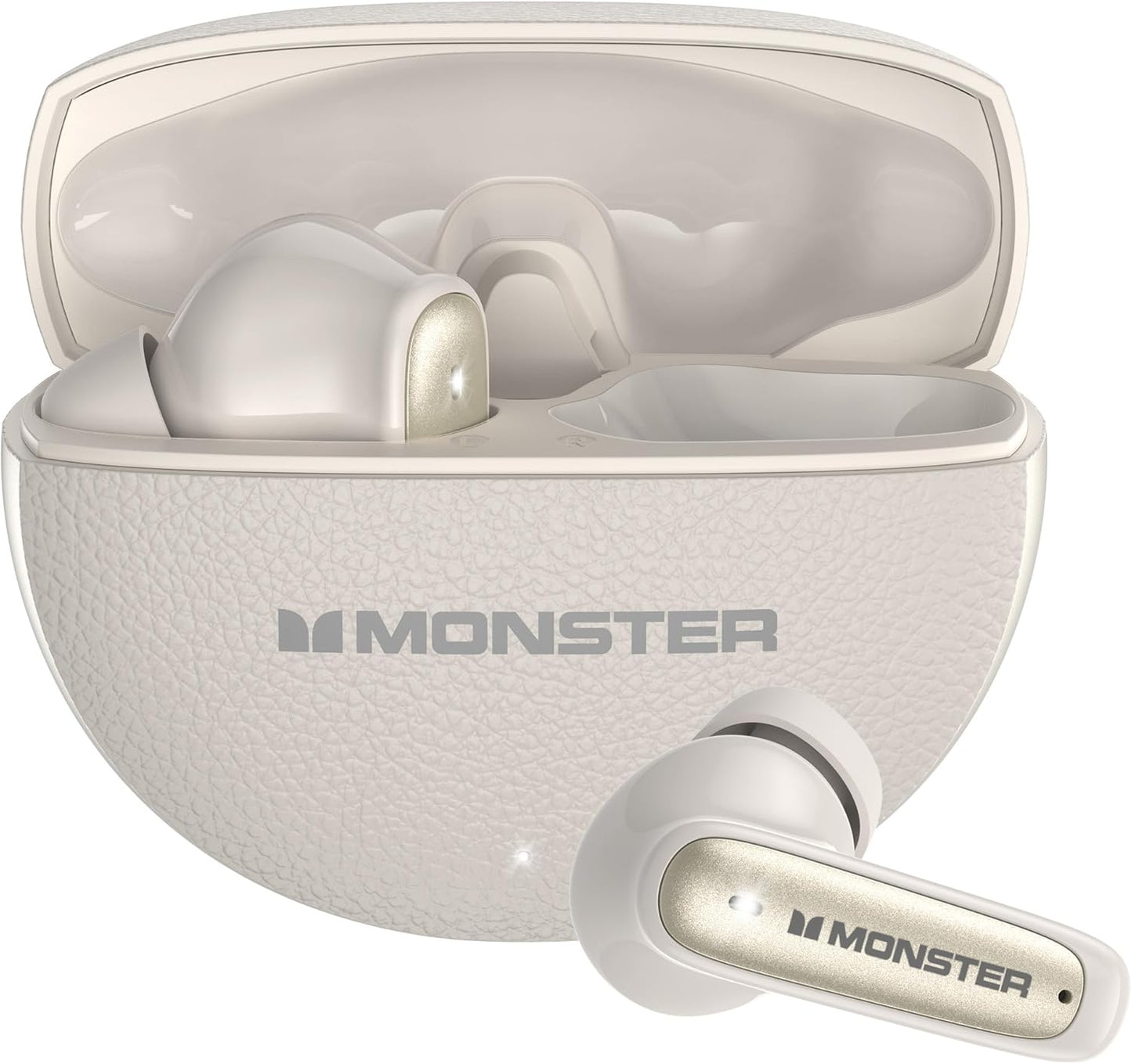 Handsfree Bluetooth Monster N-Lite 310, TWS, Jasny kremowy