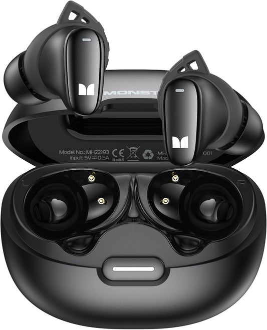 Handsfree Bluetooth Monster N-Lite 206, TWS, Czarny