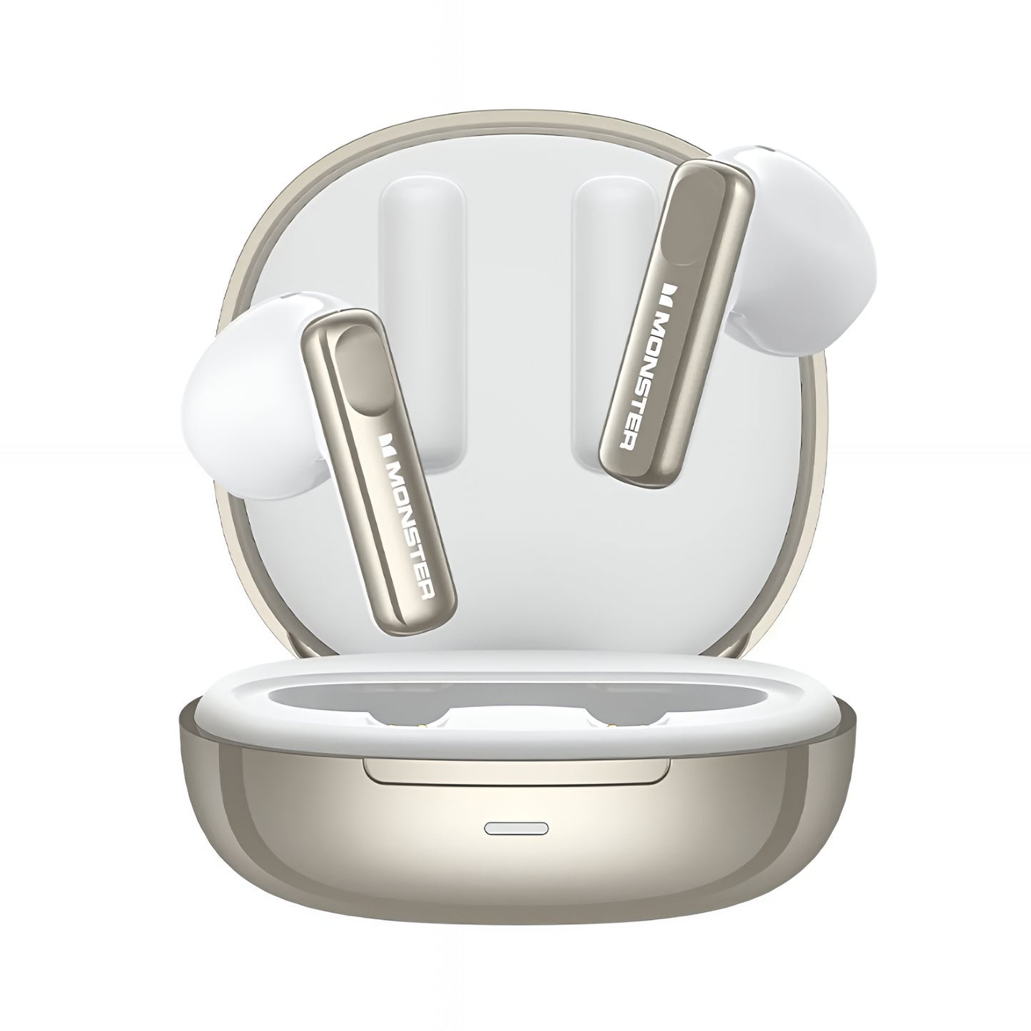 Zestaw słuchawkowy Bluetooth Monster N-Lite 209, TWS, Srebrny