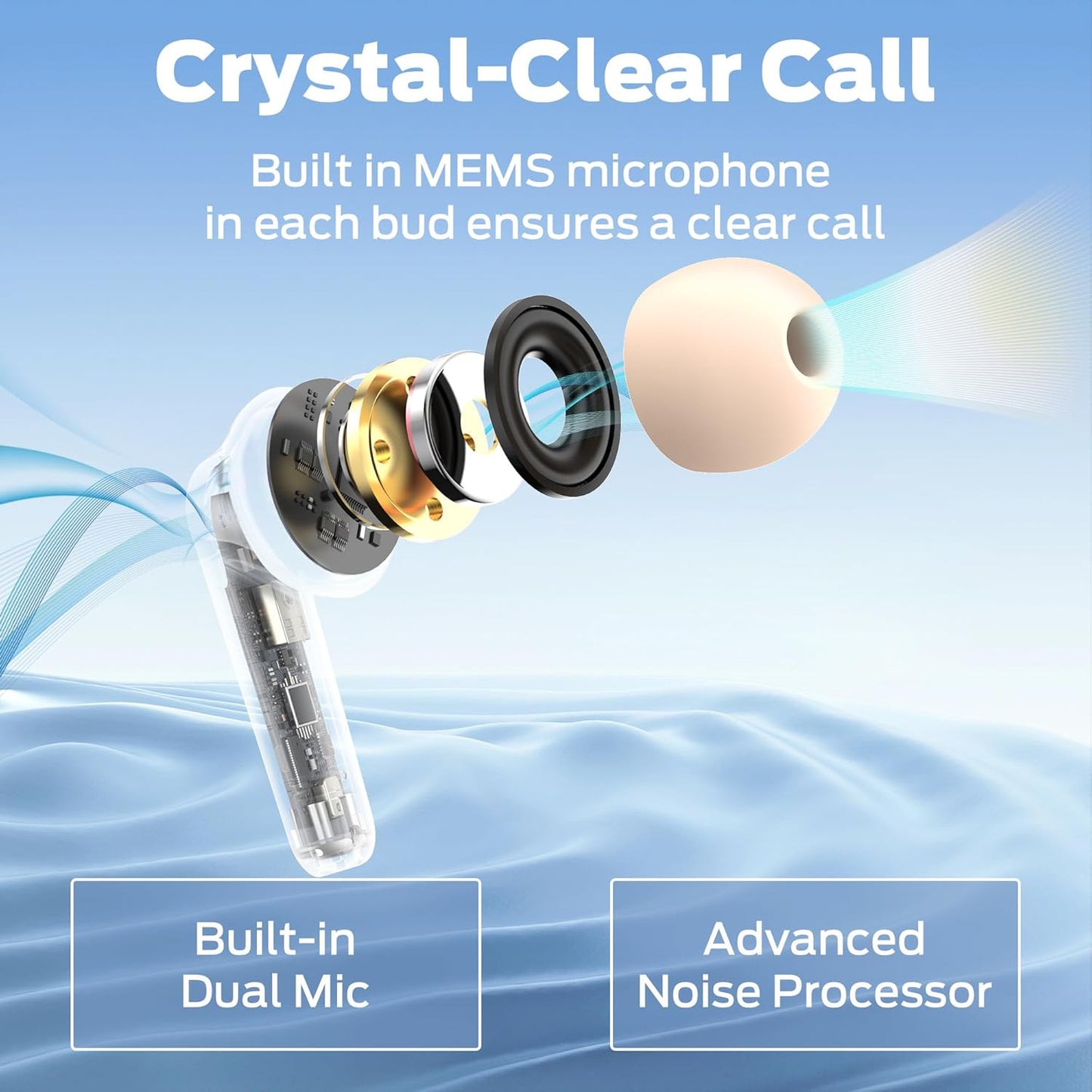 Zestaw słuchawkowy Bluetooth Monster N-Lite 203 AirLinks, TWS, Złoty
