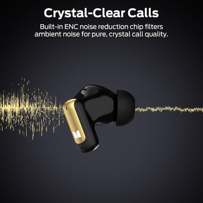 Zestaw słuchawkowy Bluetooth Monster N-Lite 217, TWS, Czarny