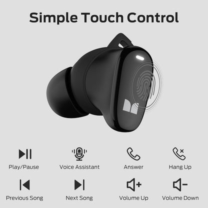 Handsfree Bluetooth Monster N-Lite 206, TWS, Black
