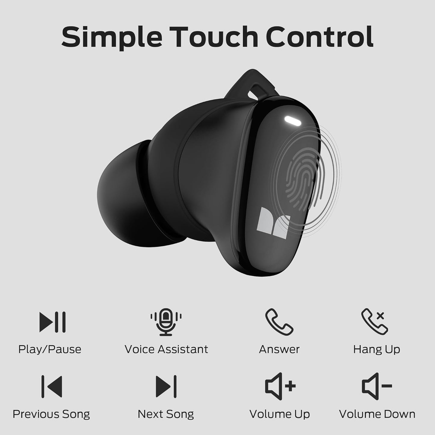 Handsfree Bluetooth Monster N-Lite 206, TWS, Czarny
