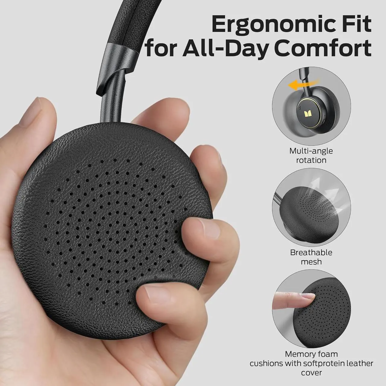 Zestaw słuchawkowy Bluetooth Monster N-tune mini 02, A2DP, ANC, Czarny