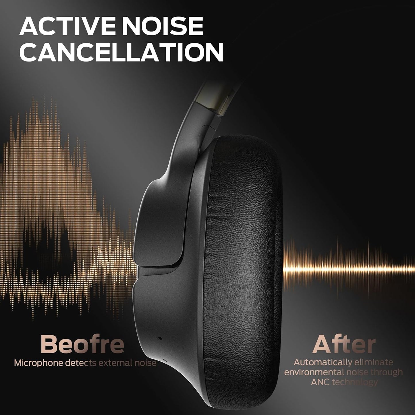 Zestaw słuchawkowy Bluetooth Monster Persona SE, A2DP, ANC, Czarny