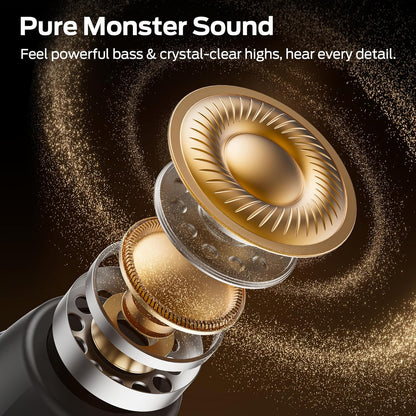Zestaw słuchawkowy Bluetooth Monster Sleep Ear100, TWS, Czarny