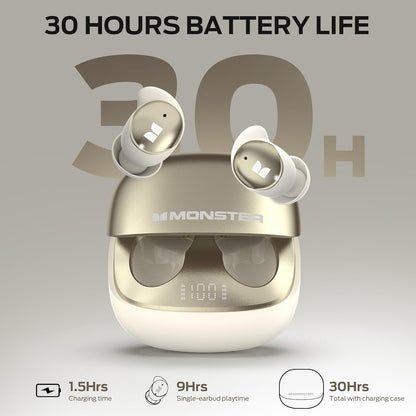Handsfree Bluetooth Monster Sleep Ear200, TWS, ANC, Złoty