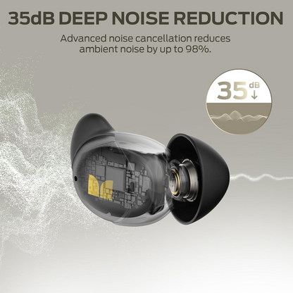 Zestaw słuchawkowy Bluetooth Monster Sleep Ear200, TWS, ANC, Czarny