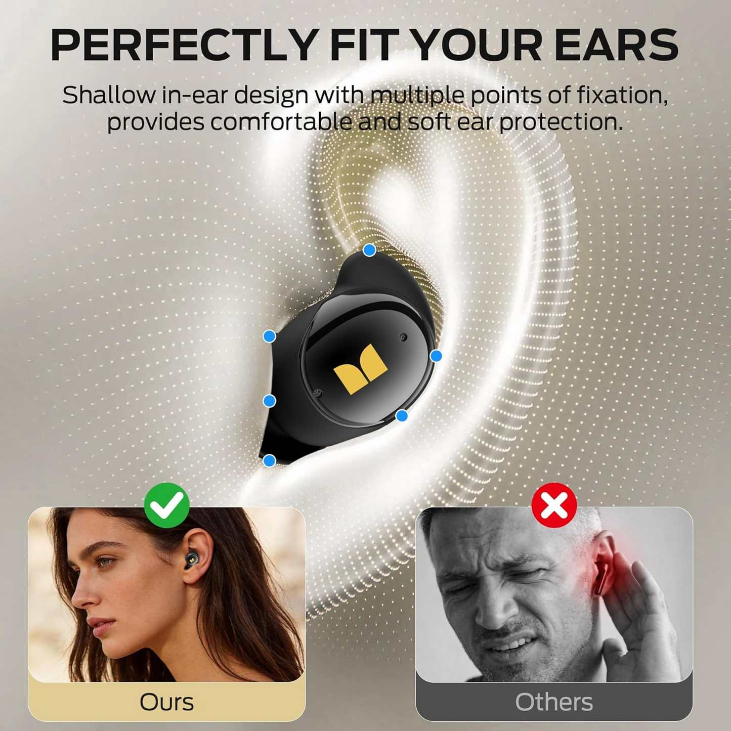 Zestaw słuchawkowy Bluetooth Monster Sleep Ear200, TWS, ANC, Czarny