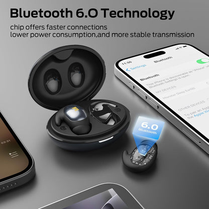 Zestaw słuchawkowy Bluetooth Monster Sleep Ear100, TWS, Czarny