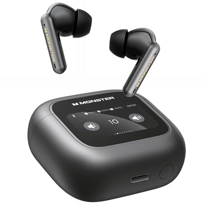 Zestaw słuchawkowy Bluetooth Monster TH300, TWS, Czarny