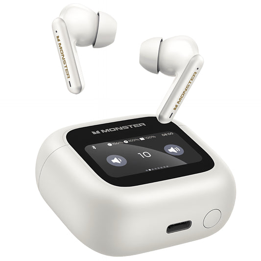 Zestaw słuchawkowy Bluetooth Monster TH300, TWS, biały