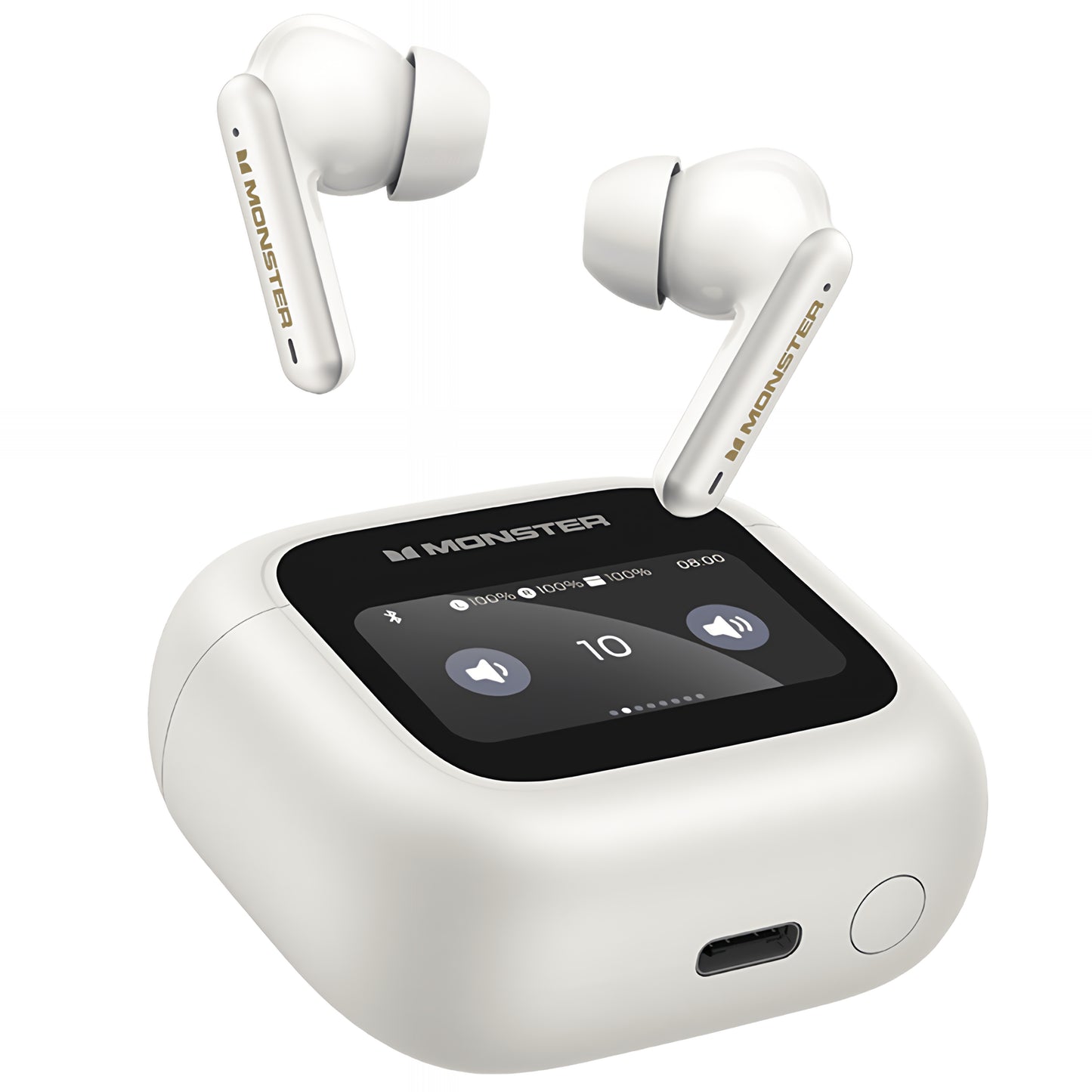 Zestaw słuchawkowy Bluetooth Monster TH300, TWS, biały