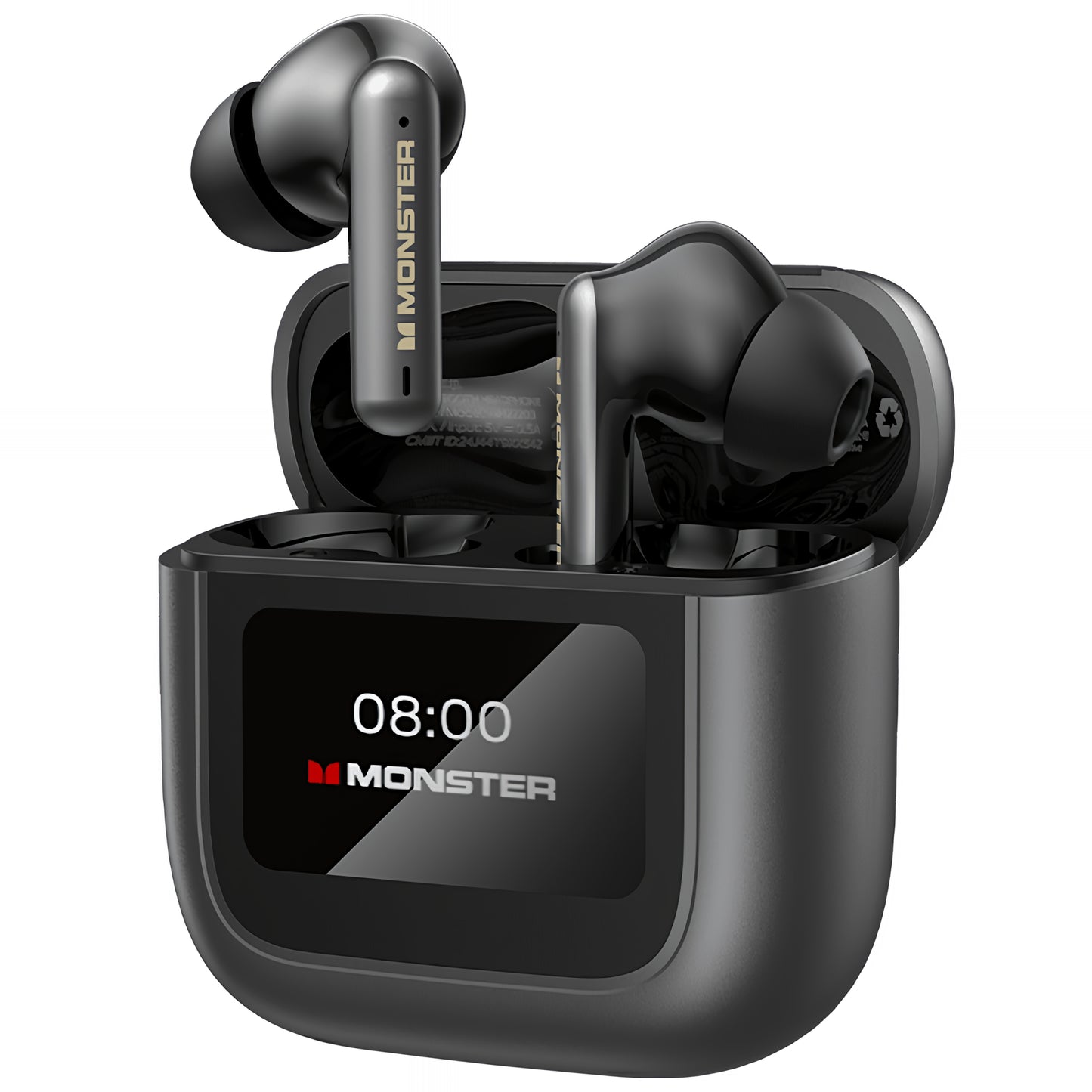 Zestaw słuchawkowy Bluetooth Monster TH300, TWS, Czarny