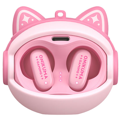 Handsfree Bluetooth Onikuma TX603, TWS, Różowy