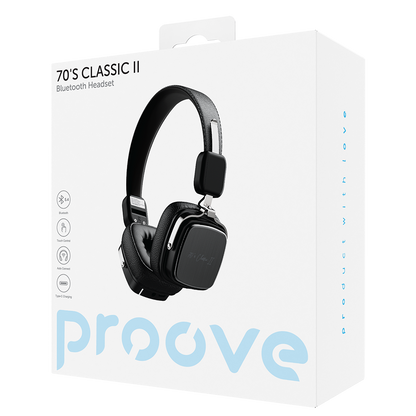Handsfree Bluetooth Proove 70's Classic II, A2DP, Czarny