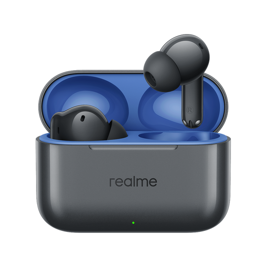 Handsfree Bluetooth Realme Buds T200, TWS, ANC, MultiPoint, Szary