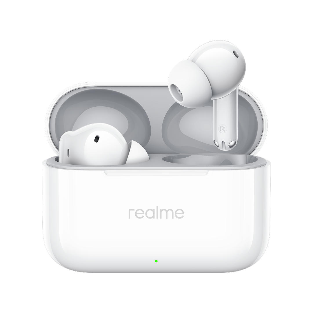 Słuchawki Bluetooth Realme Buds T200, TWS, ANC, MultiPoint, Białe