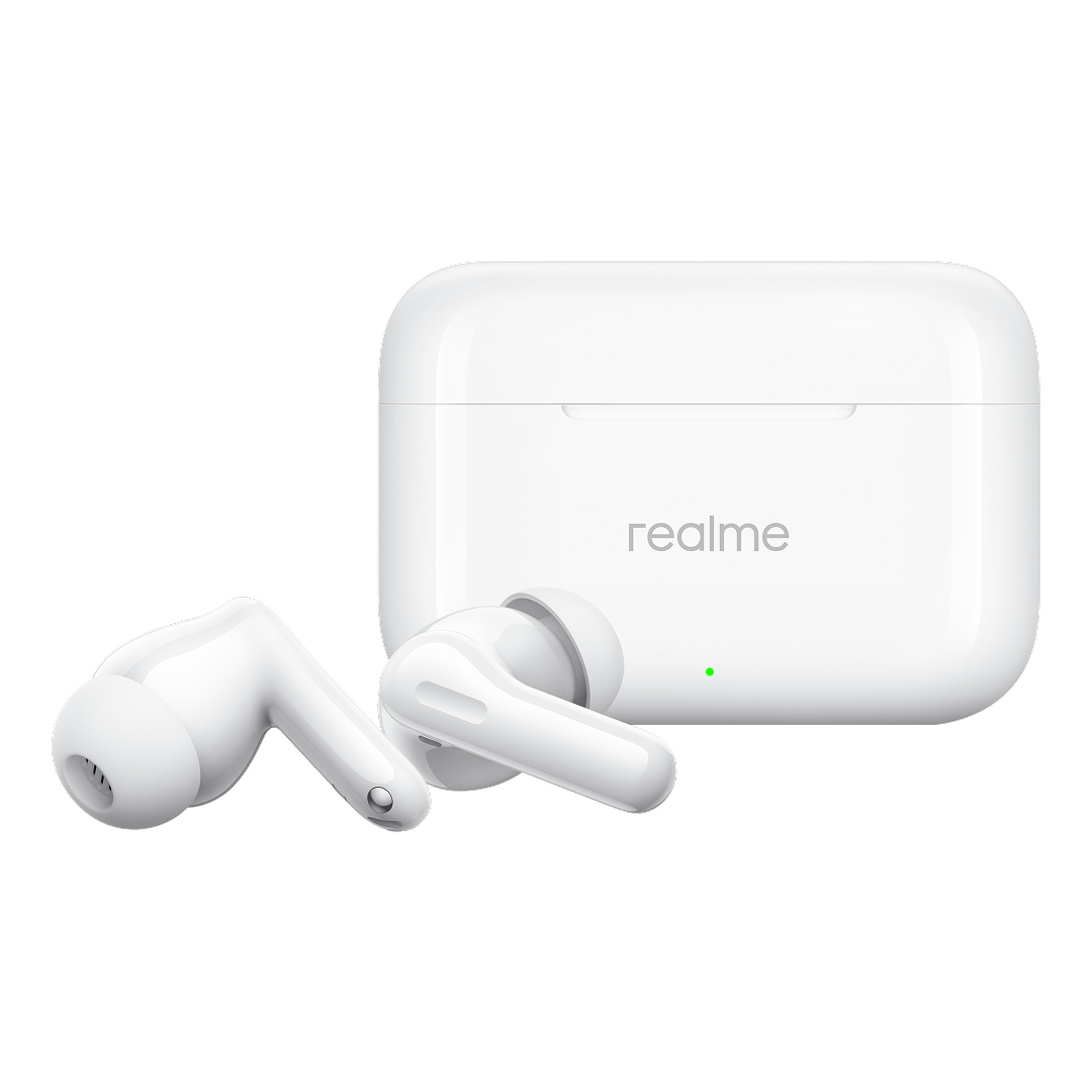 Słuchawki Bluetooth Realme Buds T200, TWS, ANC, MultiPoint, Białe