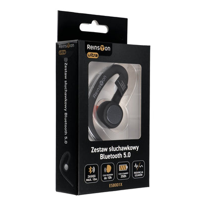 Zestaw słuchawkowy Bluetooth Reinston ESB001X, MultiPoint, A2DP, Czarny