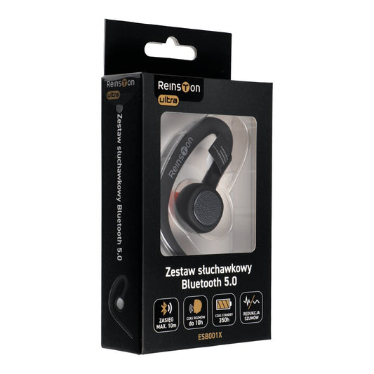 Zestaw słuchawkowy Bluetooth Reinston ESB001X, MultiPoint, A2DP, Czarny